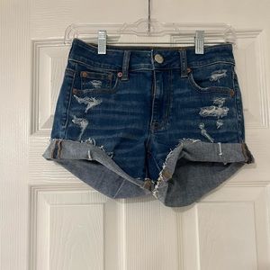 American Eagle Hi-Rise Shortie Jean Short - Super Stretch